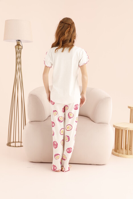 ZEYZEY - 8336 Kız Çocuk Taş Baskılı Pijama Takım 
