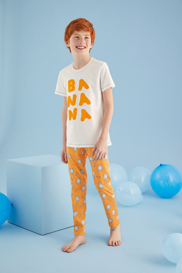 8341 Erkek Çocuk Baskılı Pijama Takım