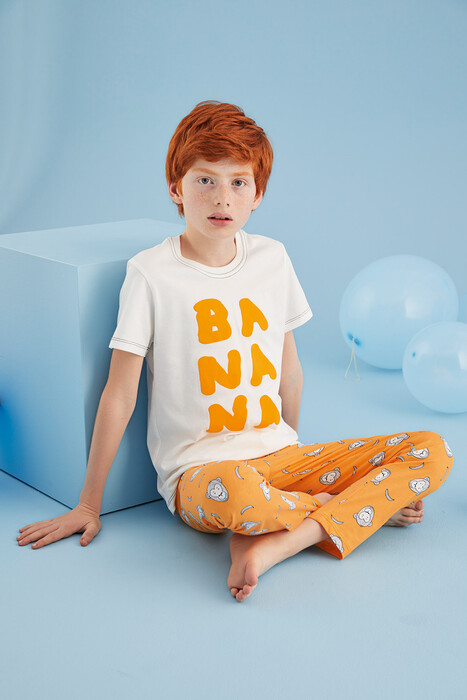 ZEYZEY - 8341 Erkek Çocuk Baskılı Pijama Takım (1)