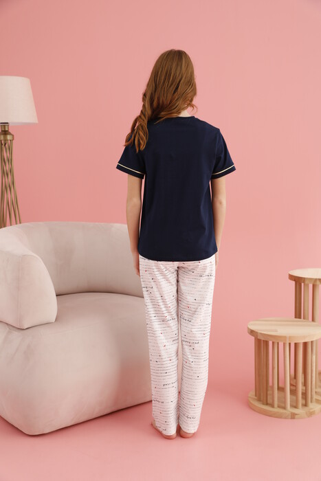 ZEYZEY - 8411G Kız Çocuk Baskılı Pijama Takım (1)