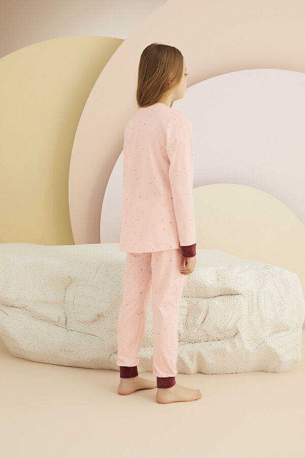 8435 Kız Çocuk Baskılı Pijama Takım