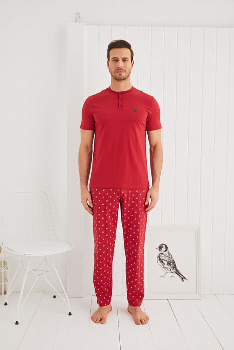 SVM - 9283 Erkek Kısa Kollu Pijama Takım (1)