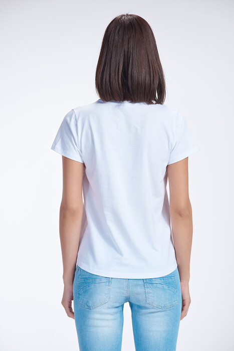 SEVİM - 12406 Bayan V Yaka T-Shirt (1)