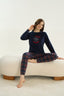 16059 Kadın Nakışlı Pijama Takım