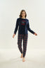 16059 Kadın Nakışlı Pijama Takım