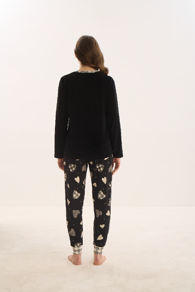 16137 Kadın Nakışlı Pijama Takım