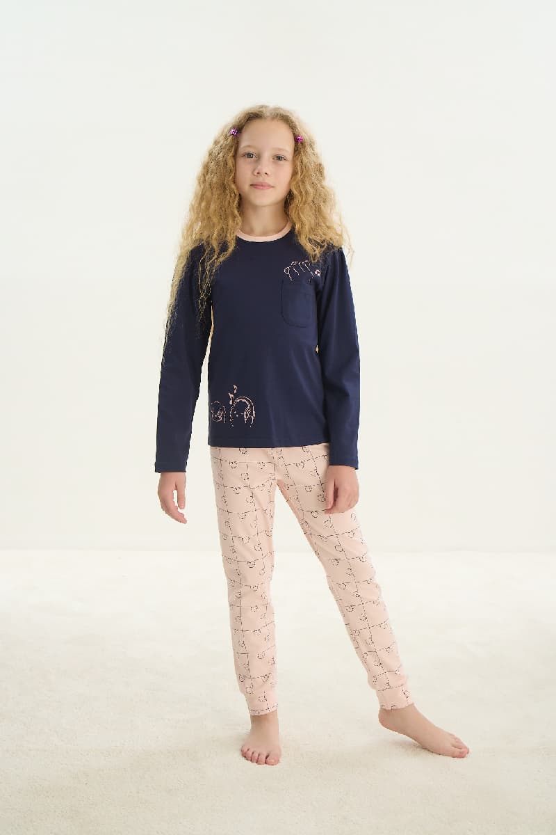 8705 Kız Çocuk Pijama Takım