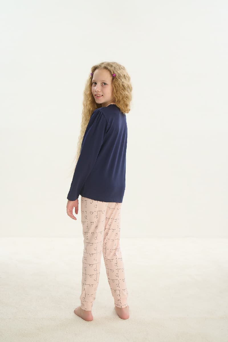 8705 Kız Çocuk Pijama Takım