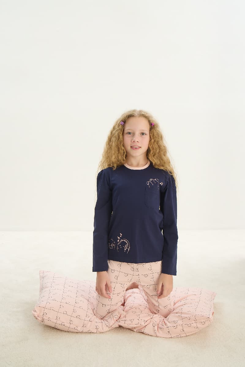 8705 Kız Çocuk Pijama Takım