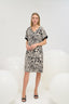 21268 Kadın V Yaka Kısa Elbise