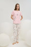 16444 Kadın Baskılı Pijama Takım