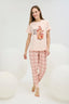 16570 Kadın Baskılı Pijama Takım