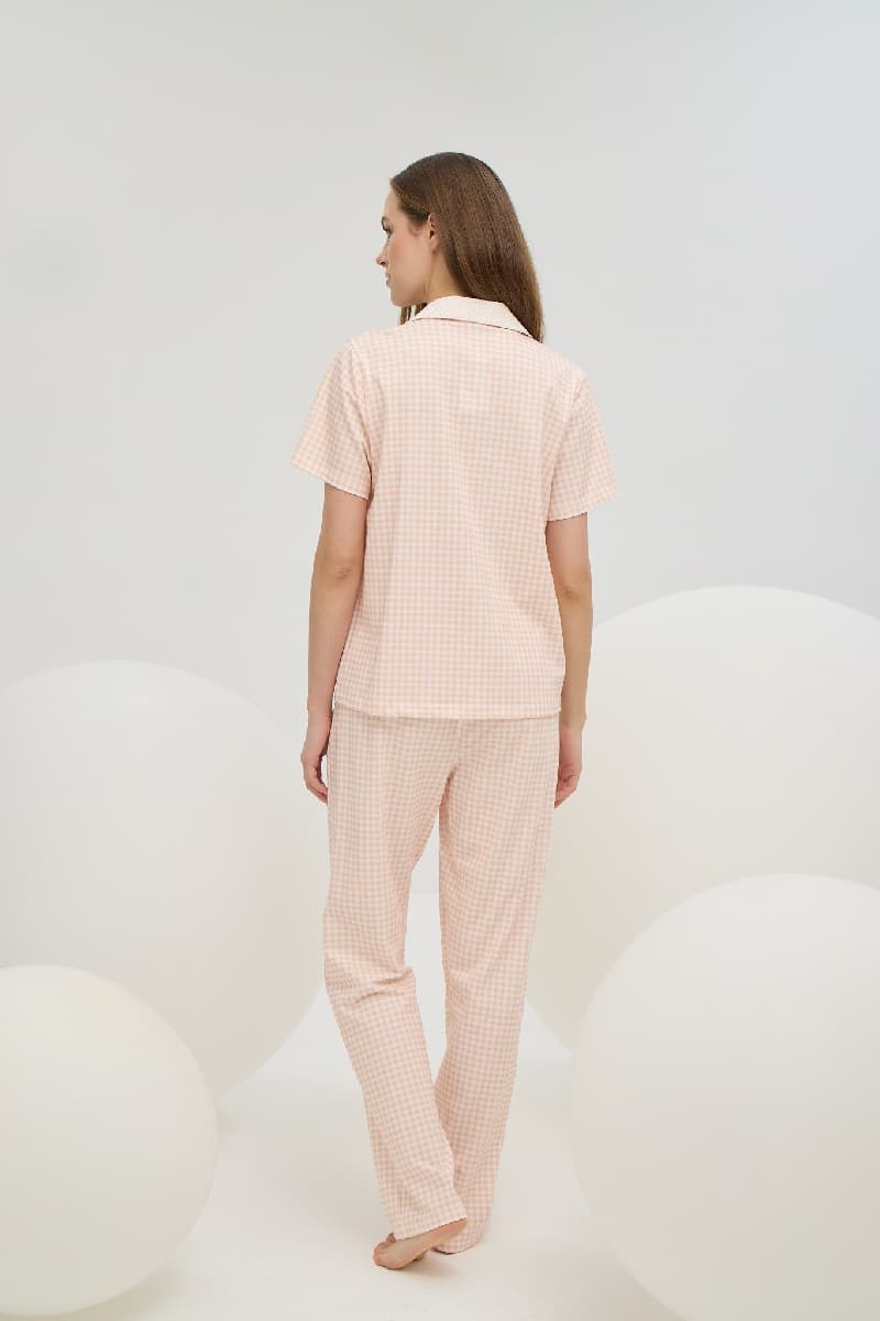 16429 Kadın Düğmeli Pijama Takım
