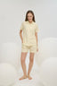 16577 Kadın Düğmeli Şort Takım