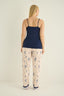 14618 Kadın Battal Boy 3 Lü Pijama Takım