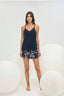 16684 Kadın İnce Askılı Şort Takım