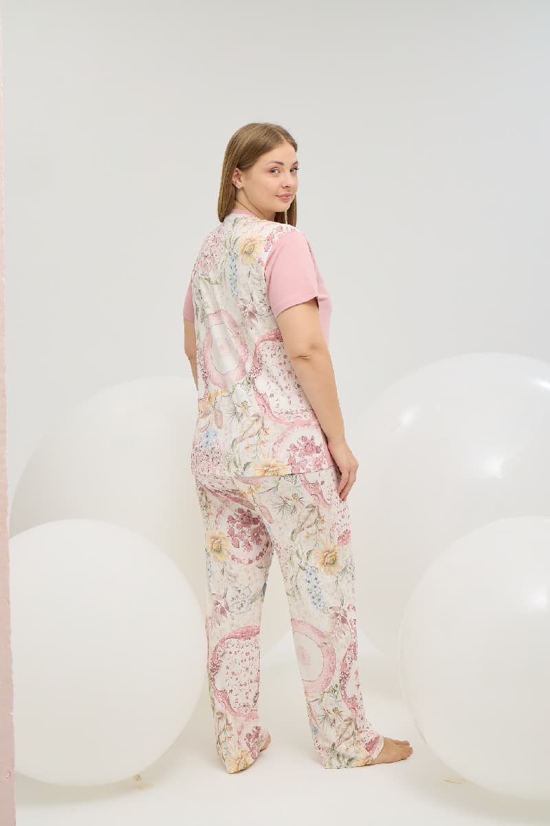 16668 Kadın Büyük Beden Pijama Takım