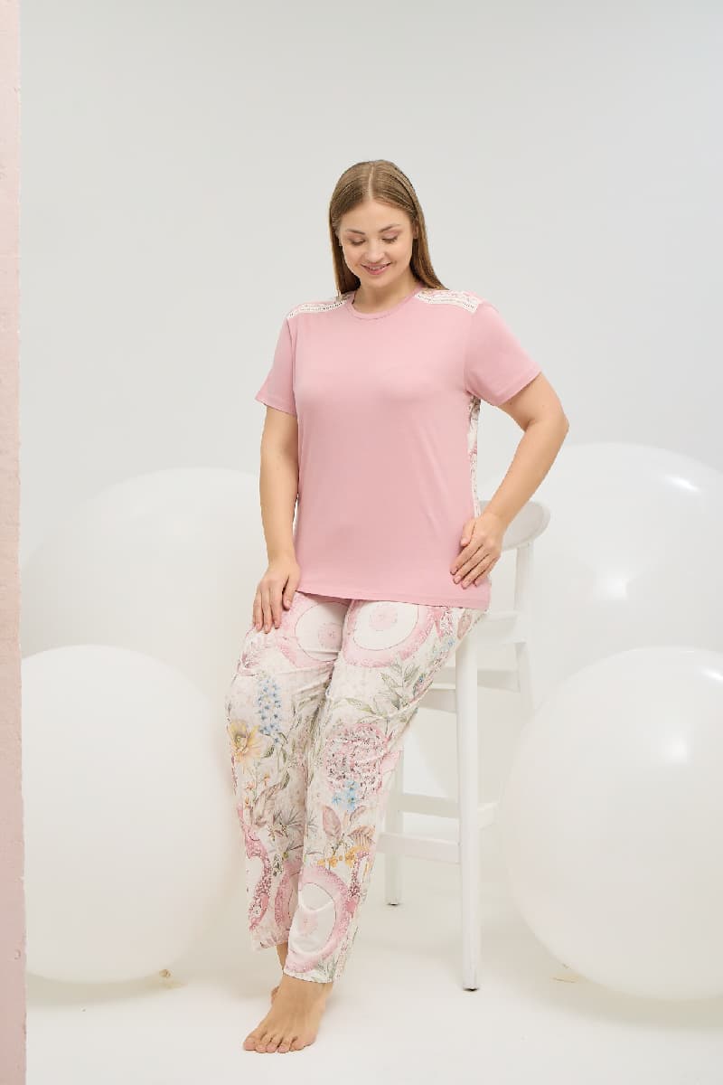 16668 Kadın Büyük Beden Pijama Takım