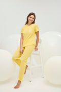 16792 Kadın Nakışlı Pijama Takım