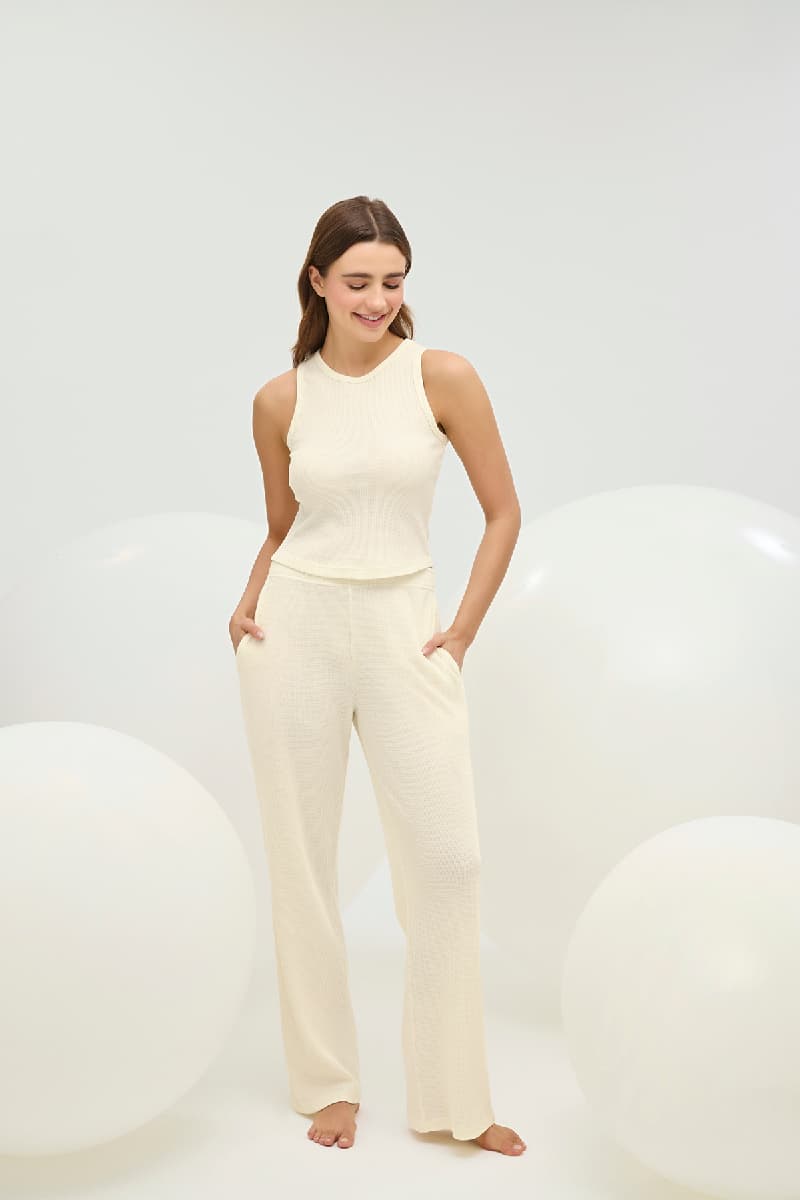 16801 Kadın Crop Pijama Takım