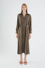 21208 BAYAN DÜĞMELİ ELBİSE