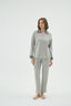 16919 KADIN DÜĞMELİ PİJAMA TAKIM