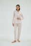 16938 KADIN BASKILI DÜĞMELİ PİJAMA TAKIM