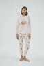 16939 KADIN BASKILI PİJAMA TAKIM