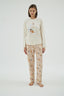17004 KADIN BASKILI PİJAMA TAKIM