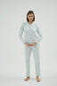 17090 KADIN DÜĞMELİ PİJAMA TAKIM