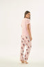 17537 Kadın Baskılı Pijama Takım