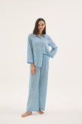 17544 Kadın Düğmeli Pijama Takım