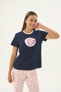 17646 Kadın Baskılı Pijama Takım