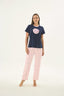 17646 Kadın Baskılı Pijama Takım