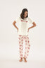 17708 Kadın Baskılı Pijama Takım