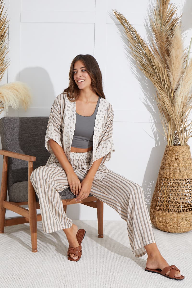 15528 Kadın 3 Lü Pijama Takım