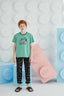 8653  Erkek Çocuk BAskılı Pijama Takım Garson