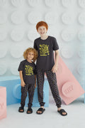8658 Erkek Çocuk Baskılı Pijama Takım