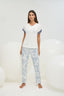 16382 Kadın Baskılı Pijama Takım