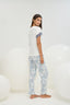 16382 Kadın Baskılı Pijama Takım
