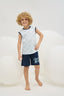 8776 Erkek Çocuk Baskılı Şort Takım
