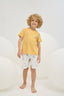 8795 Erkek Çocuk Baskılı Şort Takım