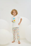 8766 Erkek Çocuk Bisiklet Yaka Pijama Takım