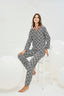 16507 Kadın Düğmeli Pijama Takım