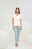 16489 Kadın V Yaka Pijama Takım