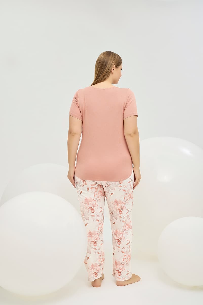 16453 Kadın büyük Beden Pijama Takım