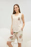 16660 Kadın Nakışlı Şort Takım