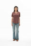21613 KADIN V YAKA T-SHIRT