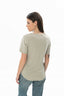 21619 KADIN V YAKA T-SHIRT