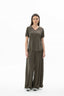 21637 KADIN V YAKA T-SHIRT